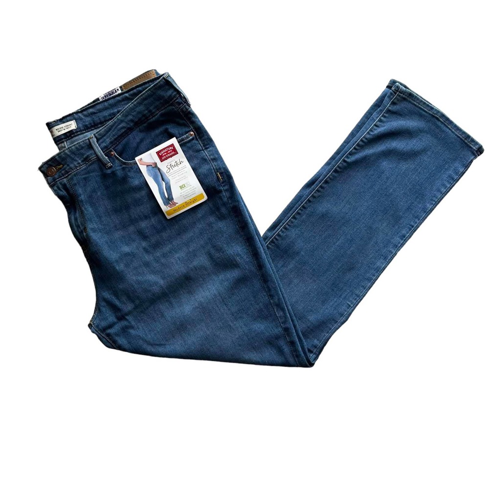 Levi's Women's Mid Rise Straight Jeans (Size: 18M )